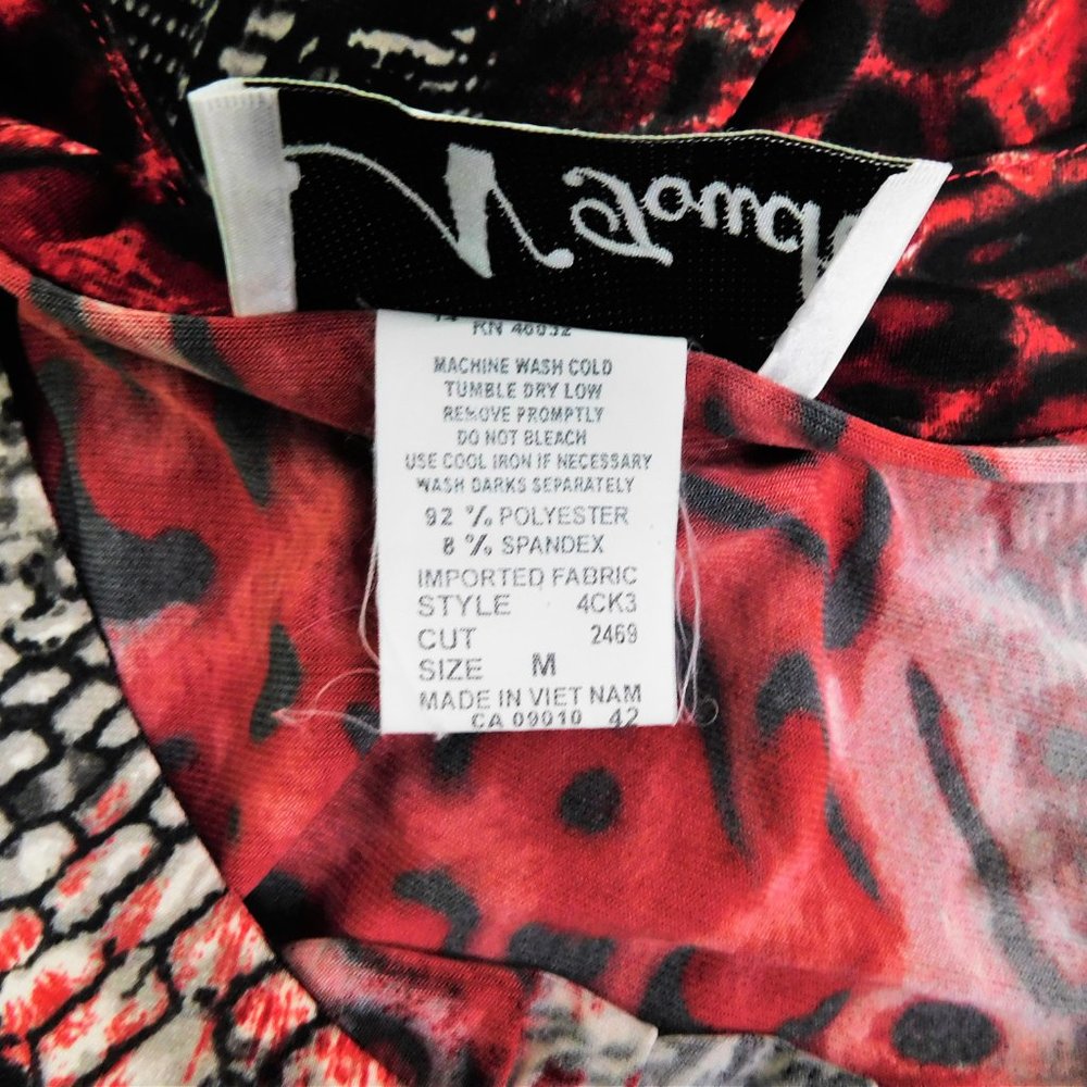 N Touch Women Shirt Red Gray M‎ - Picture 5 of 5